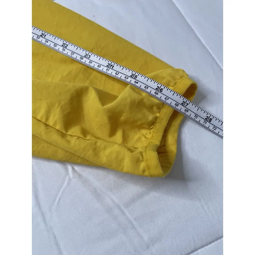 Levi's Hooded Half Zip Windbreaker Jacket XL Yellow Blue Colorblock Logo Nylon
